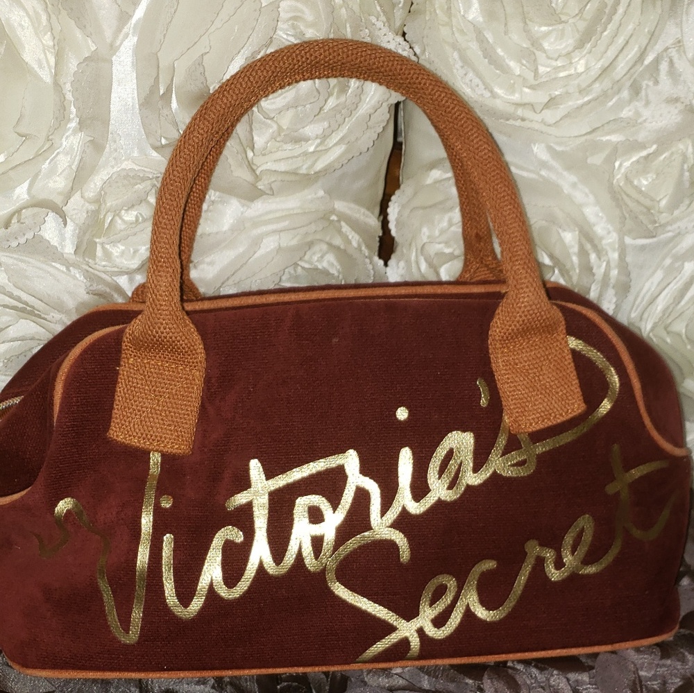 Victoria secret velvet purse